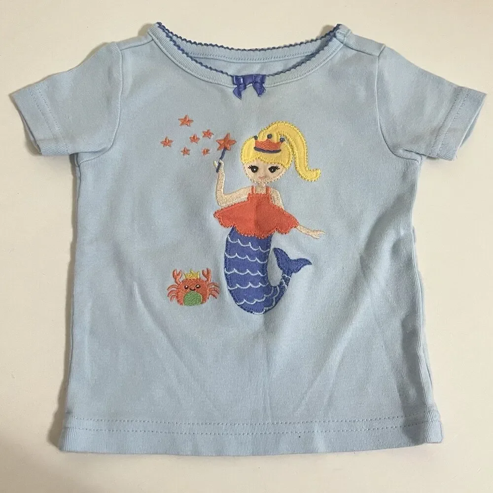 Gymboree Fairy Mermaid Magic Pajamas Shorts 2-Pc Set Girls Size 6-12 Months